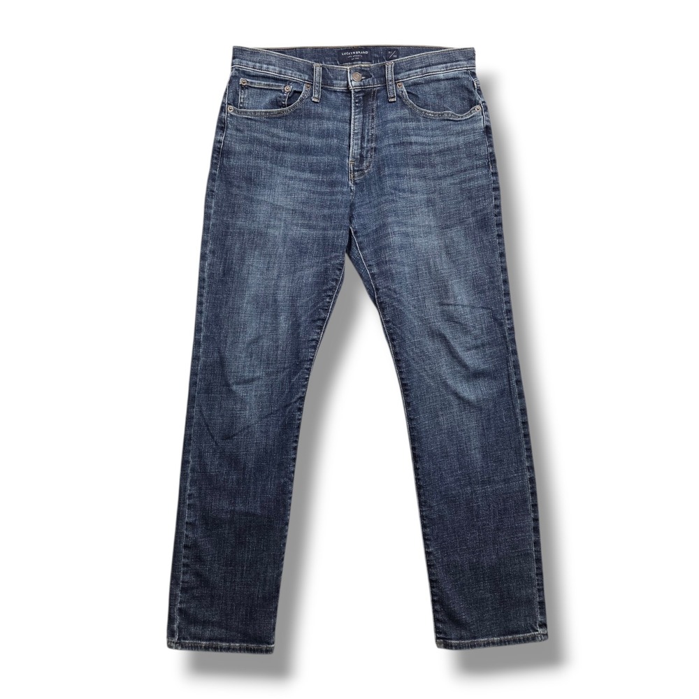 Lucky Brand 121 Slim Straight Jeans Mens 31 x 30‎ Mid Rise Denim